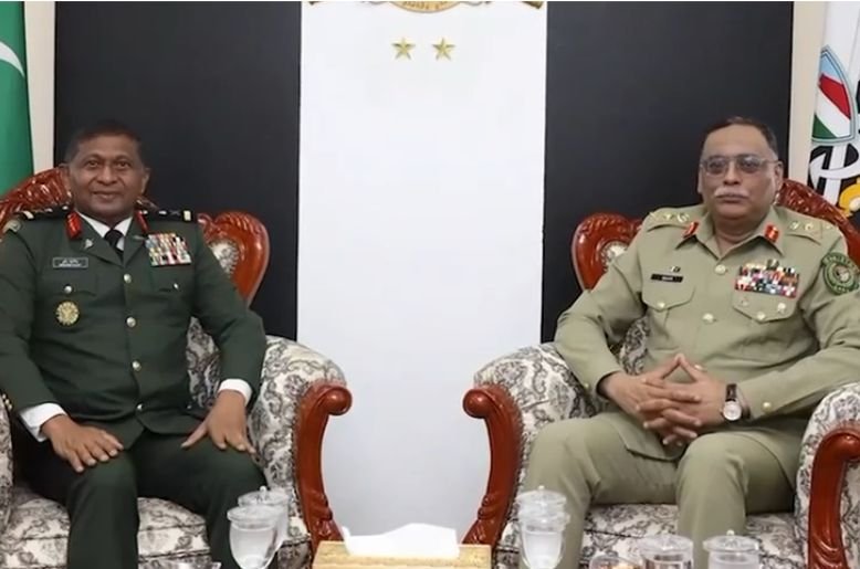 CJCSC General Sahir Shamshad Mirza Meets Maldivian Leadership in Official Visit