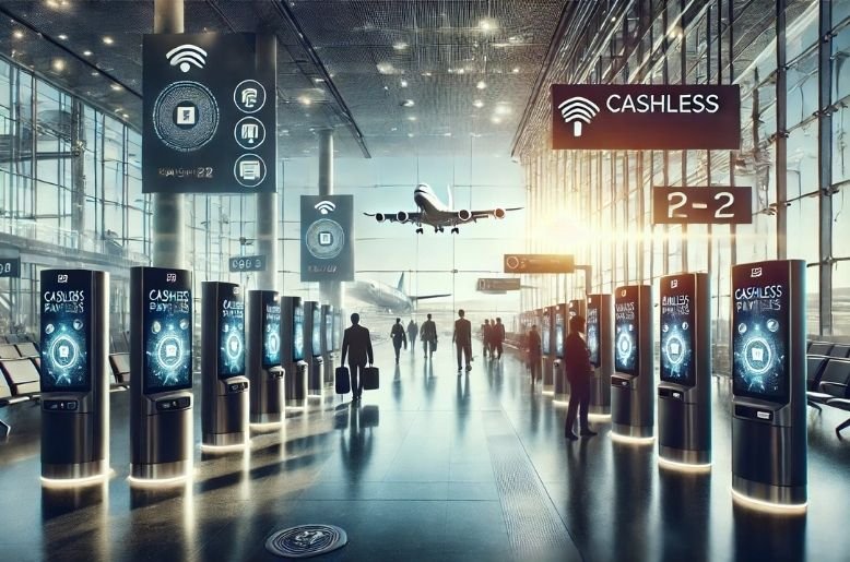 Passenger scans QR code to pay at Islamabad International Airport checkout