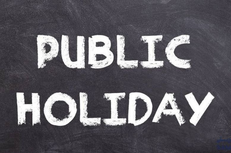 govt announces public holidays for year 2026