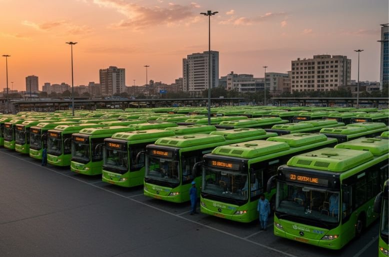 Karachi Green Line, Completion Date Announced, Karachi, Green line, Bus service ,