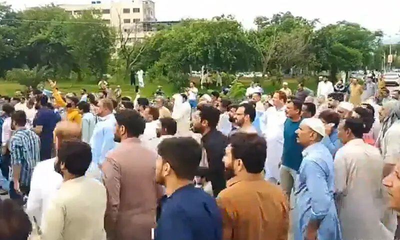 Utility Stores employees protest against non payment of salaries