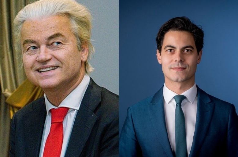 Voters in Dutch polling station during Netherlands national elections 2025