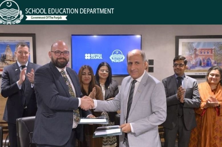 British Council and Punjab Government officials sign agreement to improve spoken English in public schools