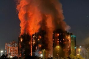 Hong Kong, Hong Kong fire, Fire in Hong Kong,