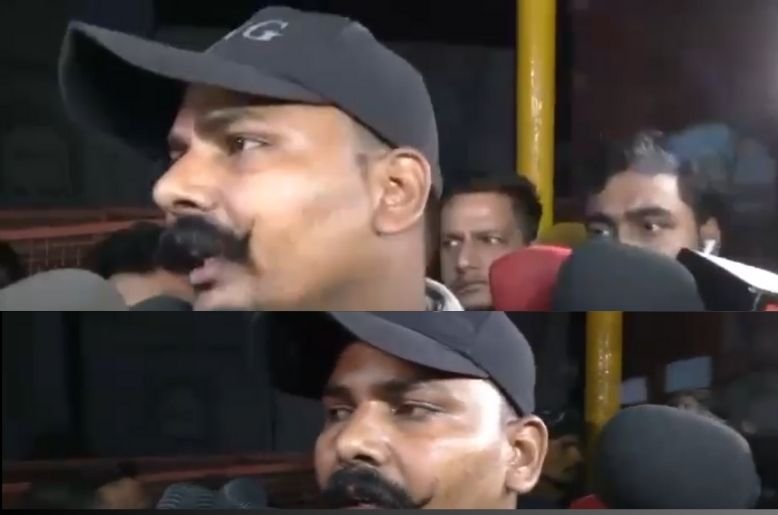 New Delhi explosion eyewitness Dharmendra talking to media
