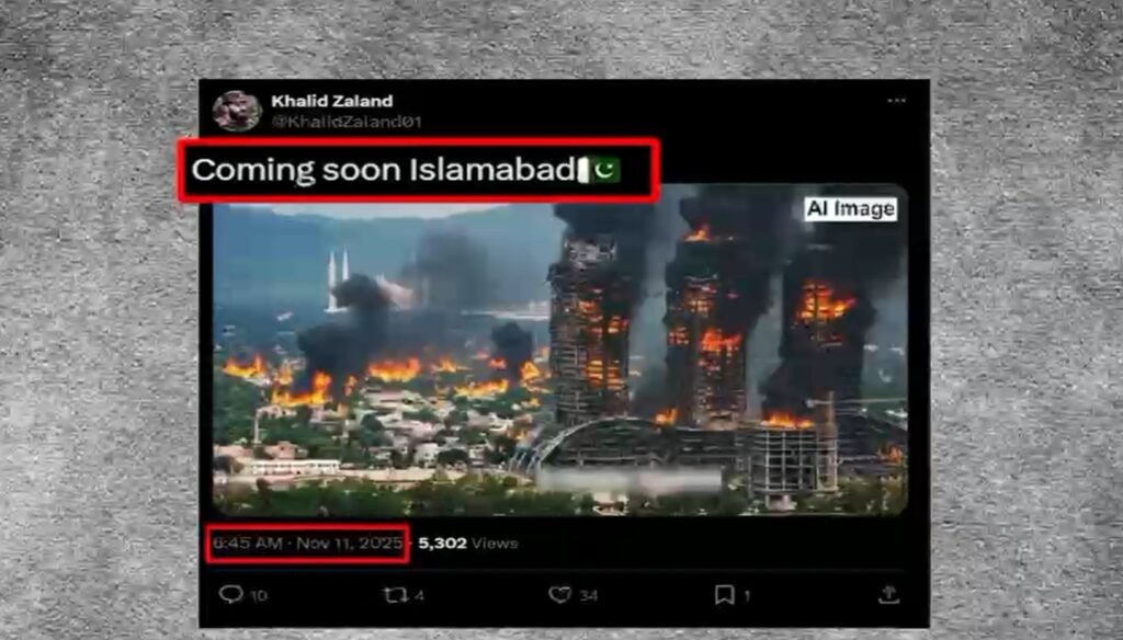 Afghan Taliban-Linked X Account Posted “Coming Soon Islamabad” Before Islamabad Suicide Bombing: Sources