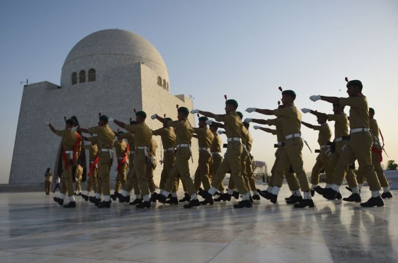 PMA cadets assume guards' duties at Quaid's mausoleum