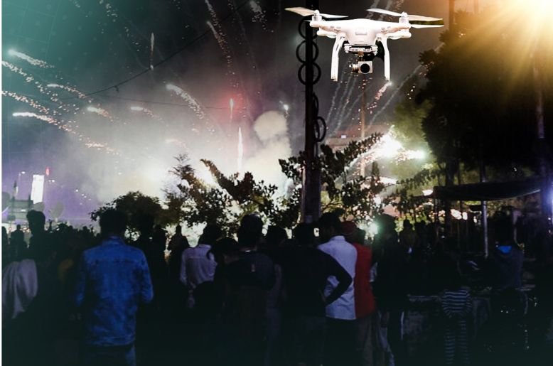 Karachi, Karachi new year, Karachi new year night, Karachi aerial firing, Aerial firing, Karachi police, Karachi drone