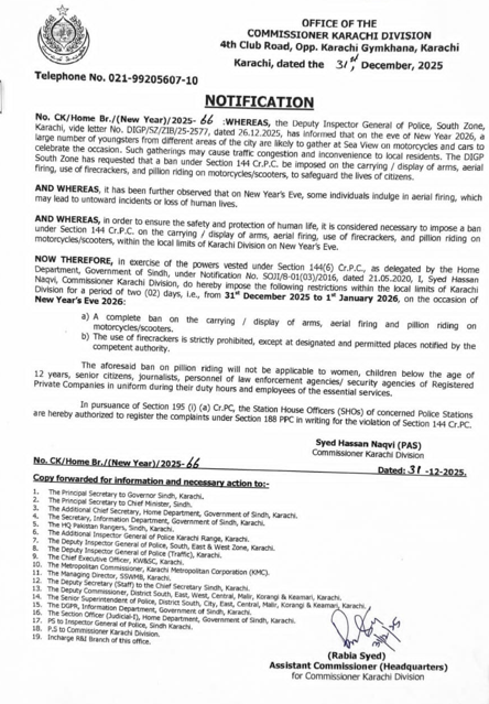 Section 144 imposed in Karachi