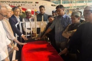 Usman Hadi’s body reaches Bangladesh