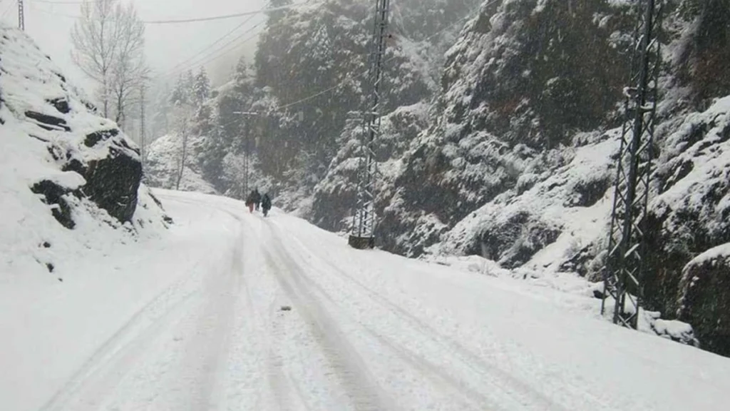 rain and snowfall in Murree