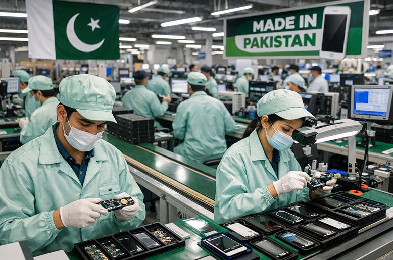 Mobile phone production in Pakistan