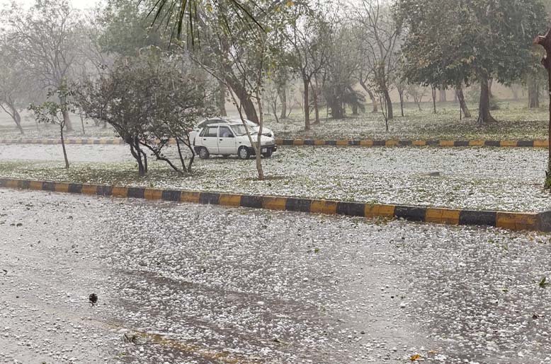 Hailstorm in Islamabad and Rawalpindi