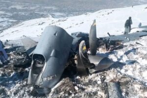 Israeli made Indian drone crashes in Afghanistan