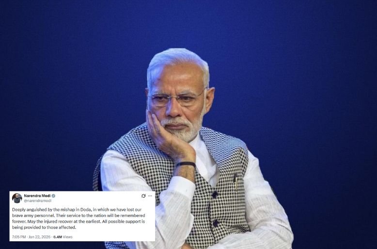 Modi condoles loss of Indian Army personnel in Doda, avoids naming Pakistan