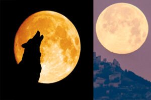 full moon and supermoon