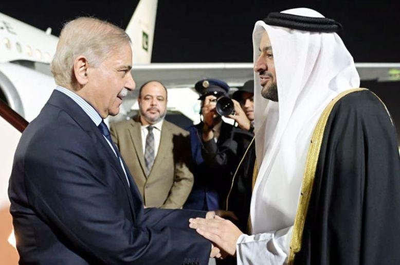 PM Shehbaz lands in Qatar for key bilateral talks with Amir
