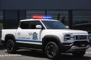 Lahore Traffic Police BYD electric vehicles