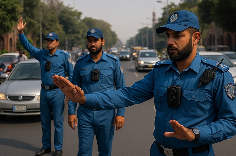 Gujranwala Traffic Police body cam