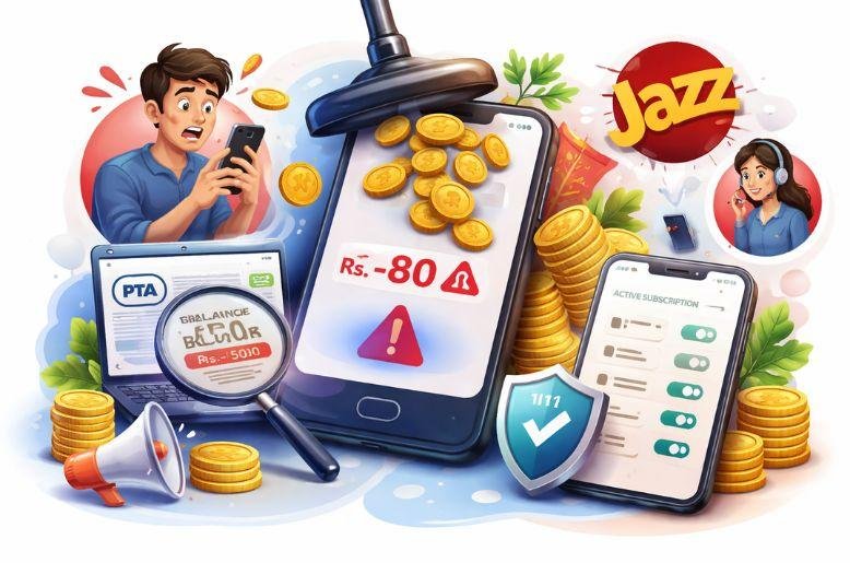 jazz, jazz balance check, balance check code jazz, jazz balance deduction, jazz offers, jazz packages, jazz company, pta, jazz unauthorised balance deduction