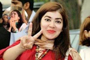 Nadia Khttak crying for Imran Khan