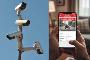 One app traffic violation video evidence