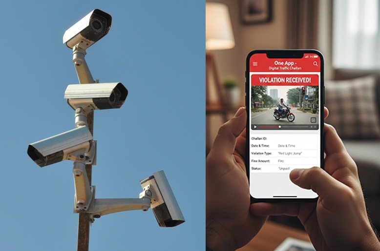 One app traffic violation video evidence