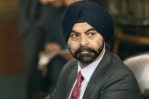 World Bank President Ajay Banga visits houses built for flood victims in Sindh