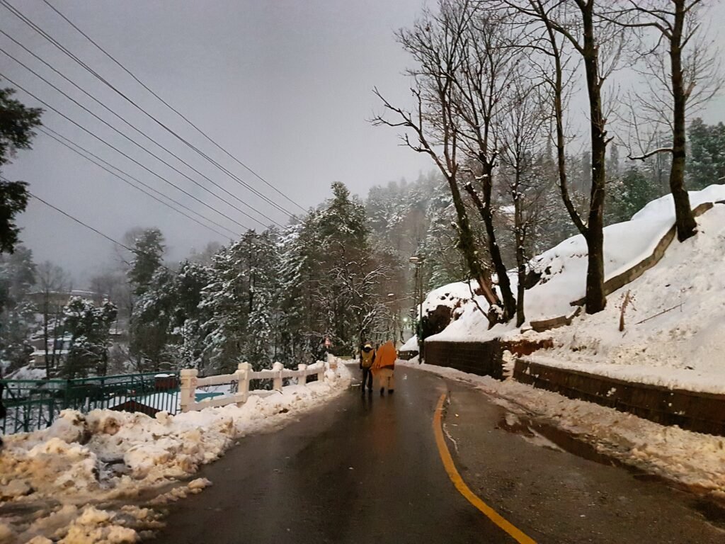 Murree roads cleared after snowfall