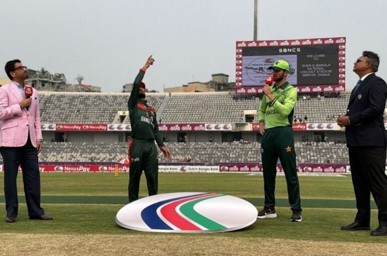 Bangladesh opt to bowl first against Pakistan in 1st ODI
