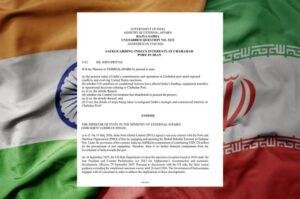 India says it has no further financial commitments to Chabahar Port in Iran