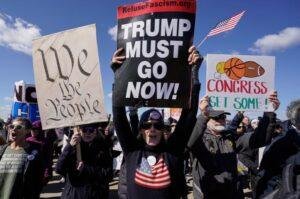 'No Kings protests' launched against Donald Trump across US