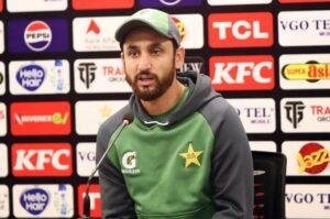 Salman Ali Agha reacts to controversial run out against Bangladesh