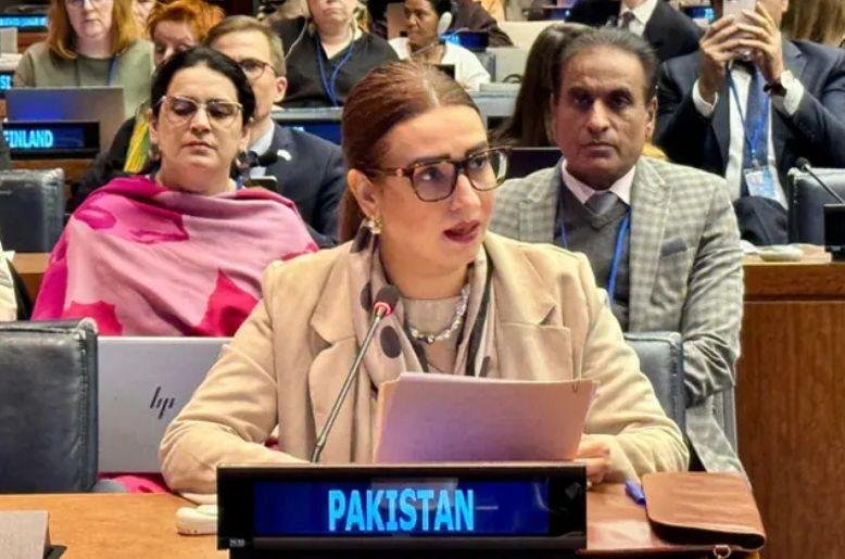Senator Bushra Anjum speaks at UN Commission on Status of Women