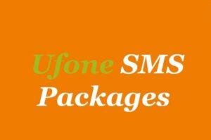 ufone weekly sms package