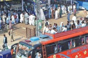 All transport terminals in Rawalpindi to remain closed for ten days