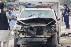 Bomb explosion targets police vehicle in KP
