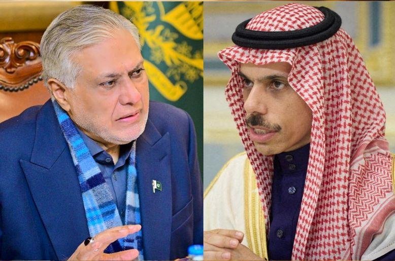 Dar, Saudi FM exchange views on Gulf, Middle East situation