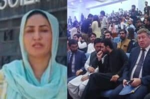 Fascist KP government bars female journalist reporting