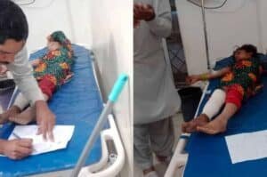 Five including 4 children injured as Afghan Mortar strikes house near Angoor Adda