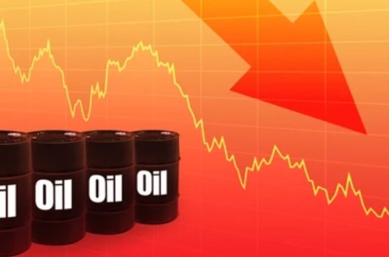 Global crude oil prices drop sharply