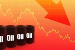 Global crude oil prices drop sharply