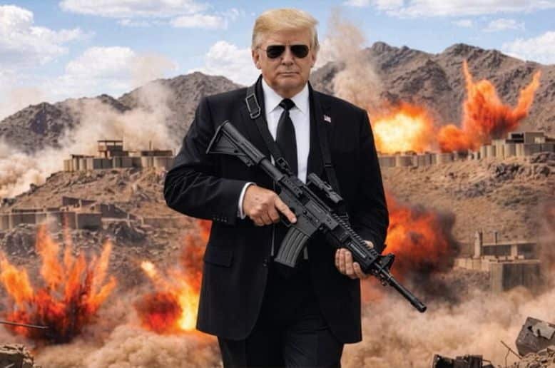 Trump threatens Iran with new AI photo
