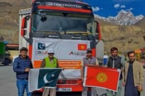 Kyrgyzstan transit truck arrives at Sost, boosting regional connectivity