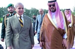 PM Shehbaz lands in Saudi Arabia on official visit