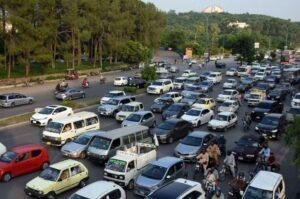 Traffic disruptions Islamabad