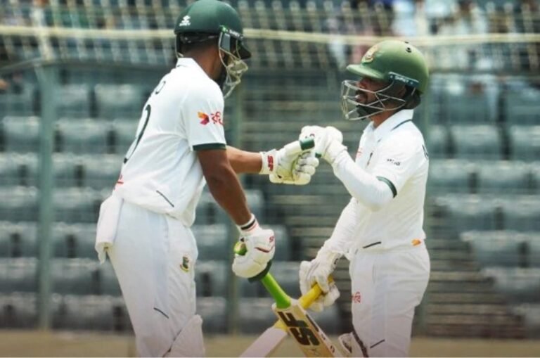 Bangladesh reach 152/3, strengthen position in first test against Pakistan