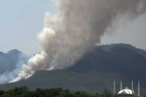 Fire breaks out at multiple locations in Margalla Hills