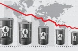 Global oil prices drop sharply in International market