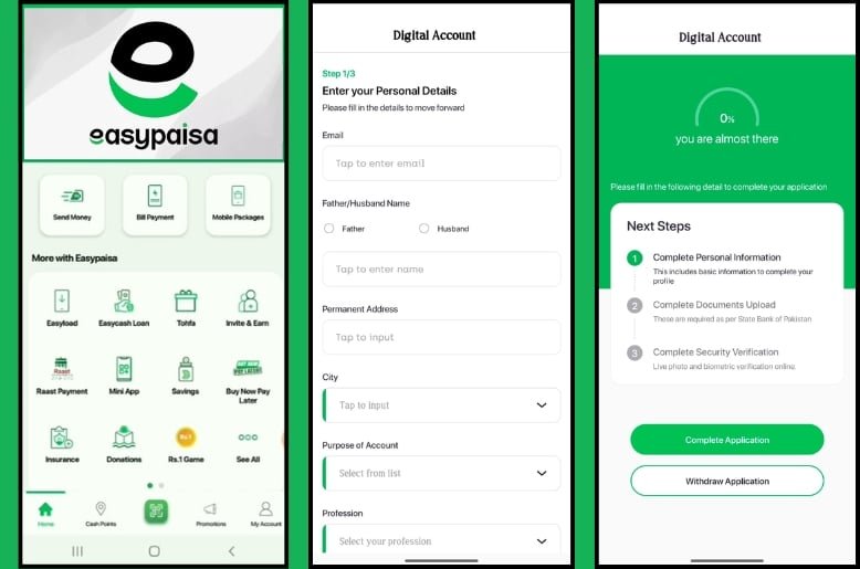 How to Create Easypaisa Account